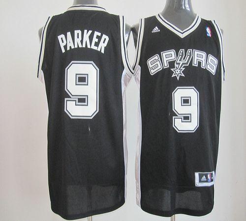 Black Revolution 30 Spurs #9 Tony Parker Stitched NBA Jersey